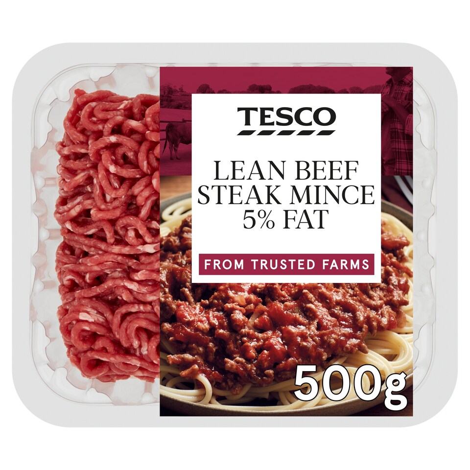 Tesco Lean Beef Steak Mince 5% Fat 500g