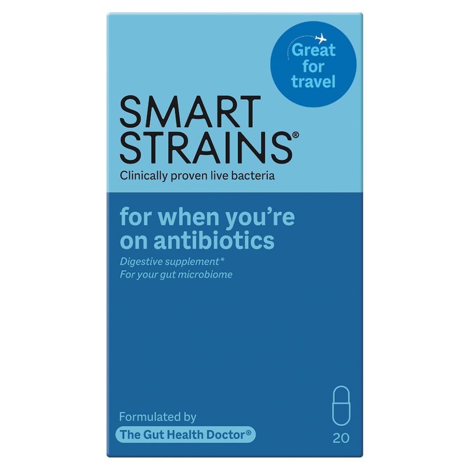 image 1 of SMART STRAINS probiotics for when you're on antibiotics & travelling - 20 Capsules