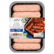 Tesco Finest 6 Pork Sausages 400G