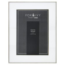 Fox And Ivy Clsc Silver Metal Edged Photo Frame 5X7