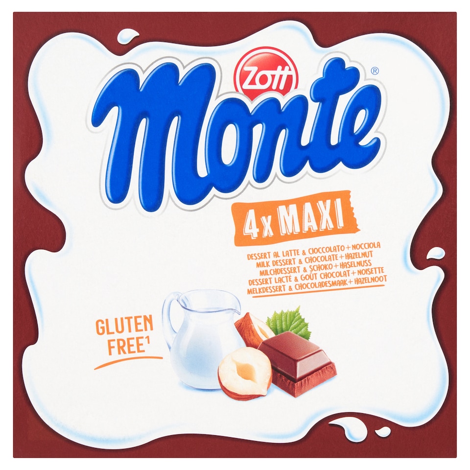 Zott Monte Chocolate Hazelnut Pudding 400G