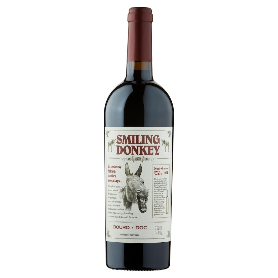 image 1 of Smiling Donkey Red Wine 750Ml