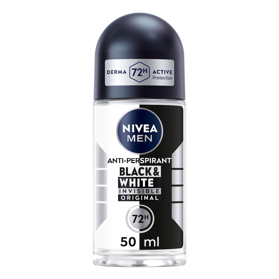 image 1 of NIVEA MEN Black & White Original Anti-Perspirant Deodorant Roll-On 50ml
