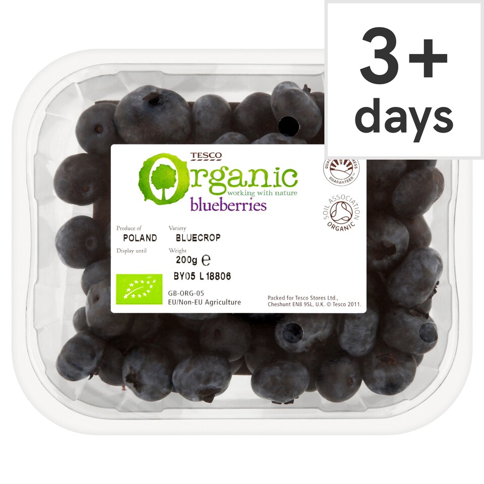 image 1 of Tesco Organic Blueberries 200G