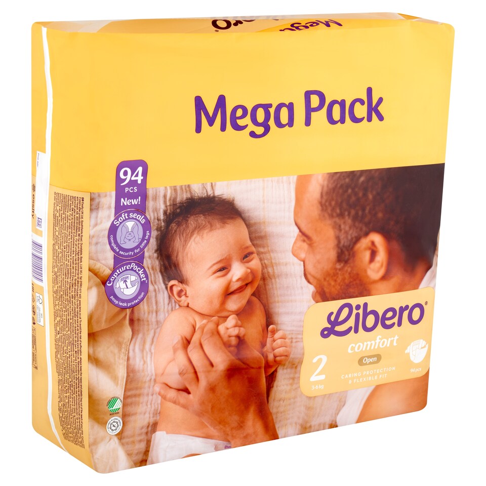 Libero Comfort Mega Pack pelenka, méret: 2, 3-6 kg, 94 db 1. kép