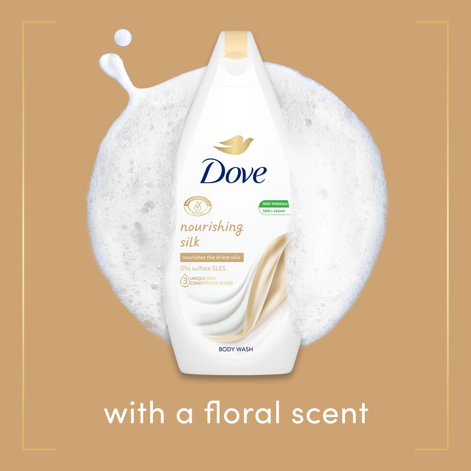 image 1 of Dove Silk Glow Body Wash 225Ml