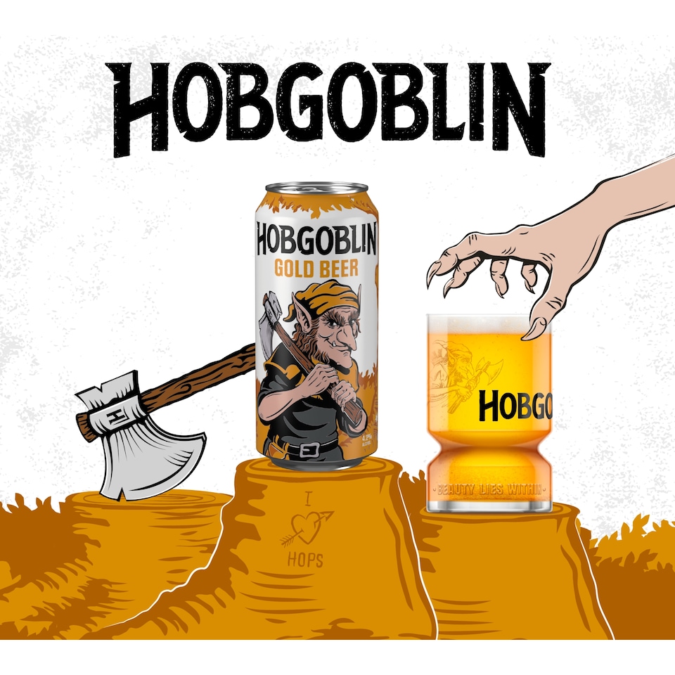image 1 of Hobgoblin Gold Ale Beer Can 4 x 568ml