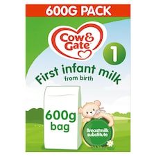 Cow & Gate 1 First Infant Baby Milk Formula Powder from Birth 600g
