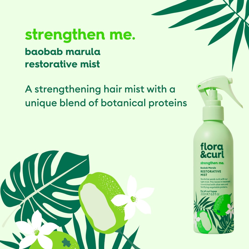 image 1 of Flora & Curl Baobab Marula Restorative Mist 200ml