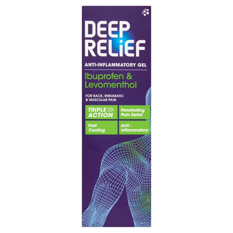 Deep Relief Menthol Ibuprofen Anti-inflammatory Gel 100g