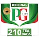 image 1 of PG Tips Original Black Tea 210 Tea Bags 609g