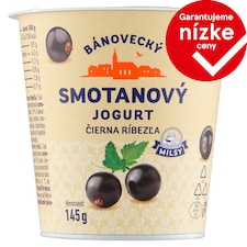 Milsy Bánovecký smotanový jogurt čierna ríbezľa 145 g