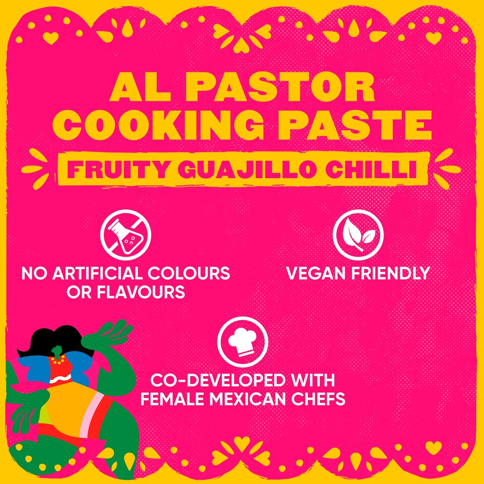 image 1 of Las Chicas Al Pastor Mexican Cooking Paste Fruity Guajillo Chilli 95g