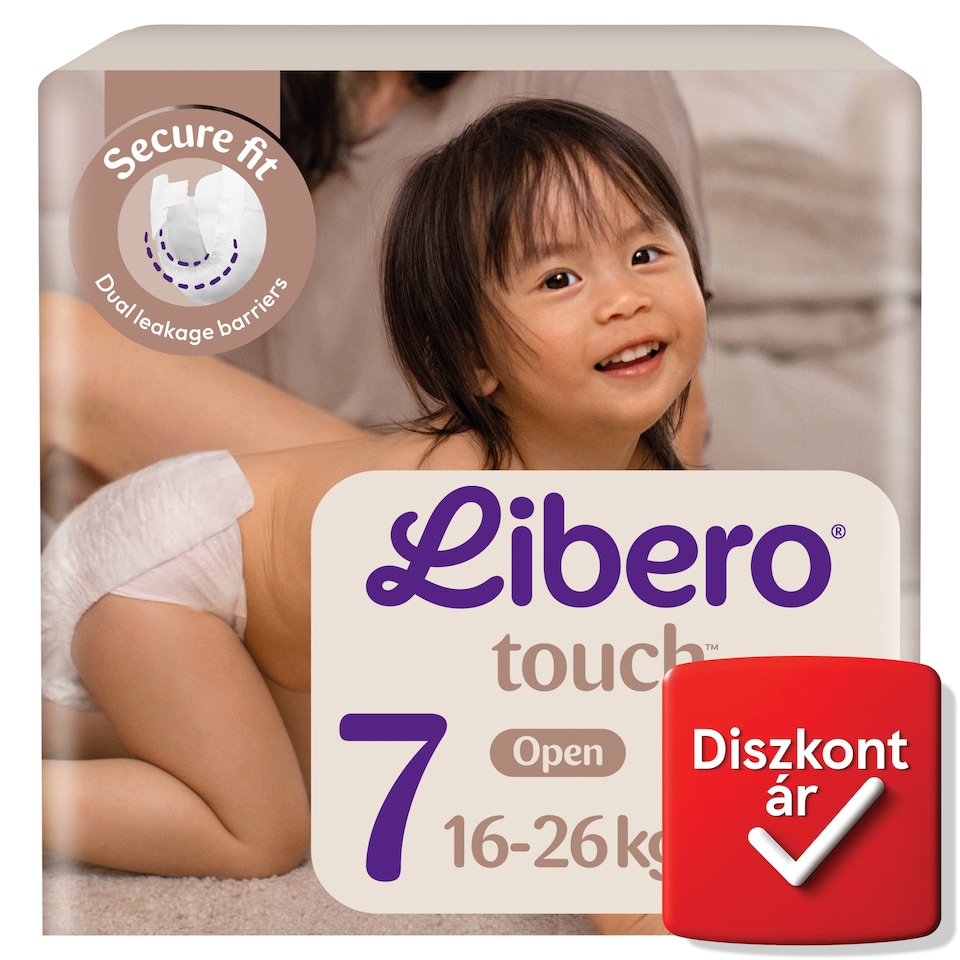 Libero Touch pelenka, méret: 7, 16-26 kg, 25 db  1. kép
