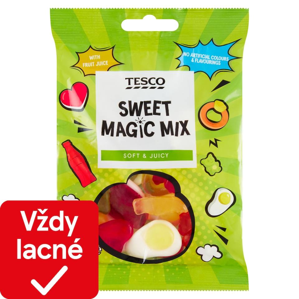 Tesco Želé cukríky s ovocnými príchuťami 100 g