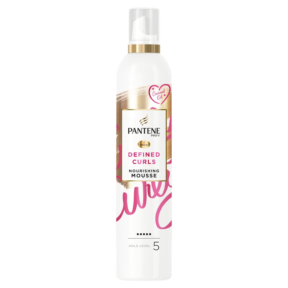 Pantene Pro-V Perfect-Curls Nourishing & Heat Protection Hair Mousse, With Coconut Oil, 200ML