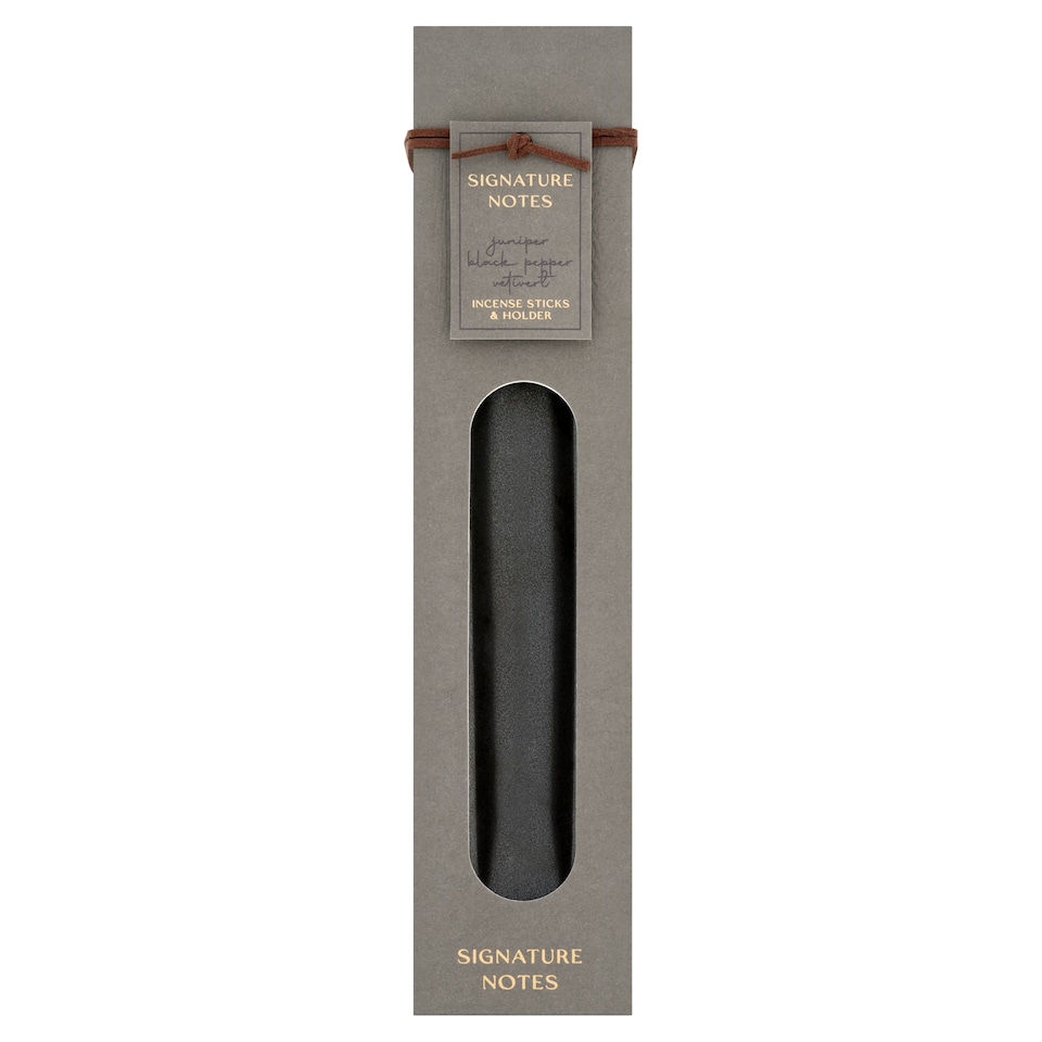 image 1 of  F&F Home Signature Notes Juniper, Black Pepper & Vetivert Incense Stick Set