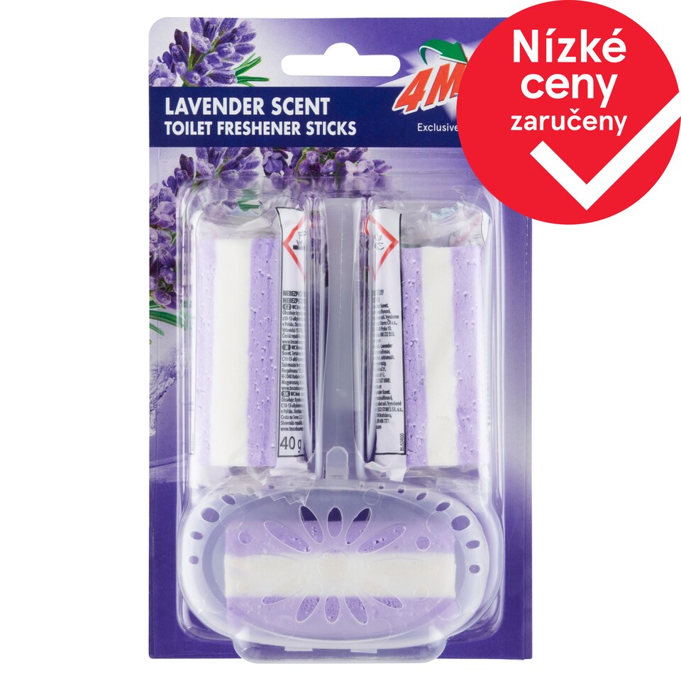 4MAX Lavender Scent Toilet Block 3 x 40g (120g)