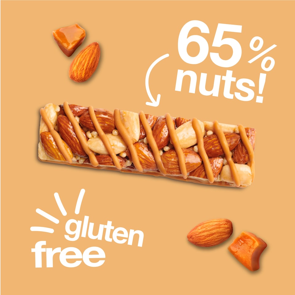 image 1 of KIND Caramel Almond & Sea Salt cereal bars 3x30g