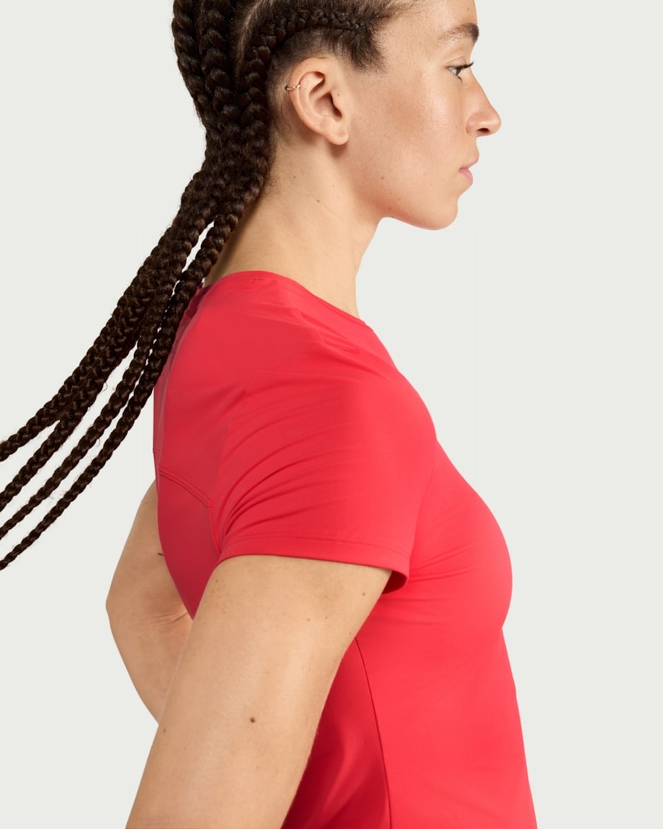 image 1 of F&F Active ULTRAMOVE Short Sleeved T-Shirt in Red