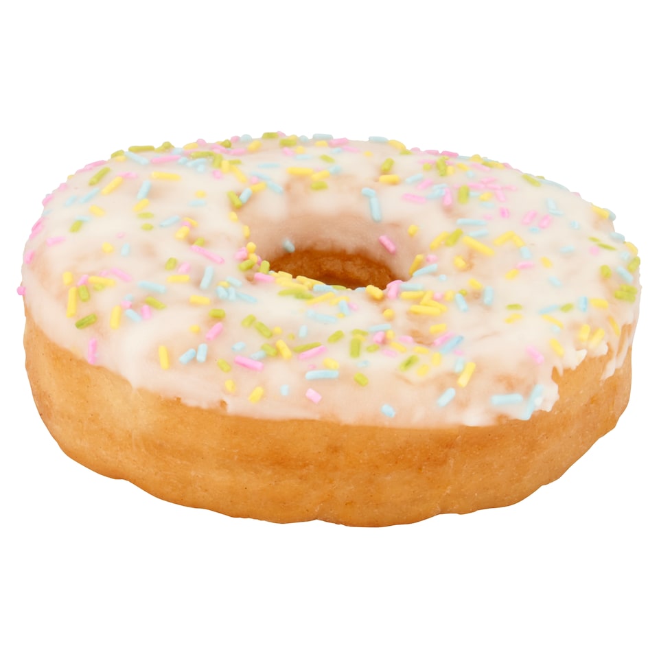 image 1 of Tesco White Iced Doughnut