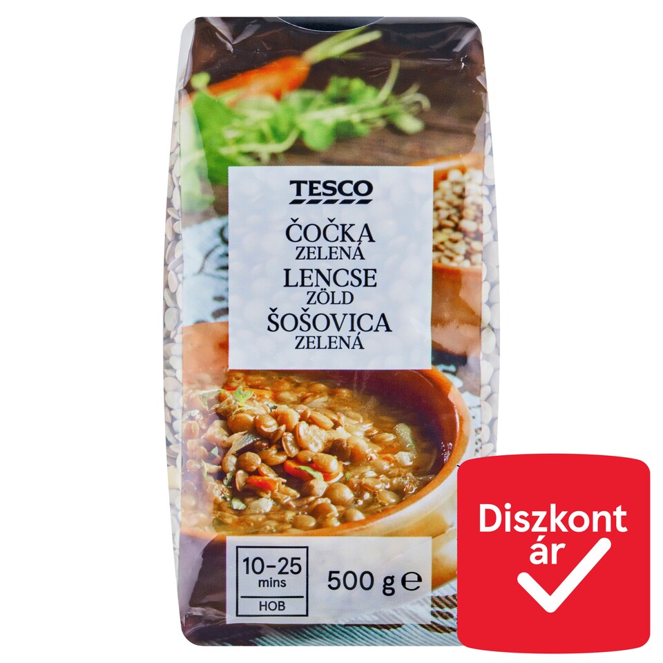 Tesco zöld lencse 500 g
