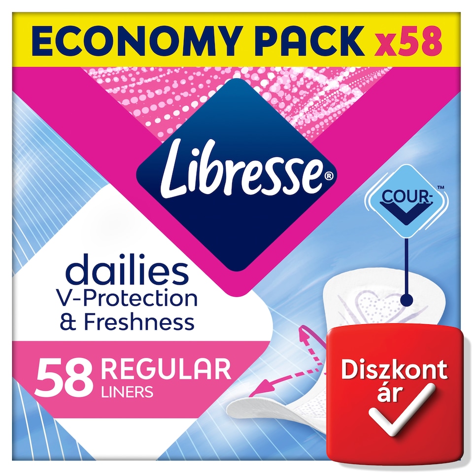 Libresse Dailies Fresh Regular tisztasági betét 58 db  1. kép