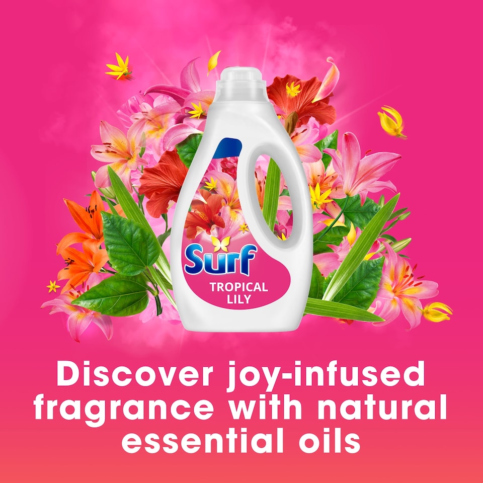 image 1 of Surf Tropical Lily Liquid Laundry Detergent 60 Washes 1.62L
