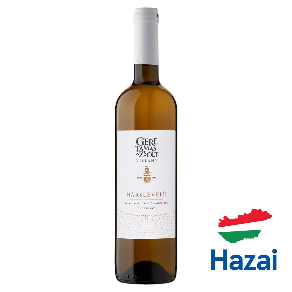 Gere Tamás & Zsolt Villányi Hárslevelű classicus fehérbor 13% 750 ml