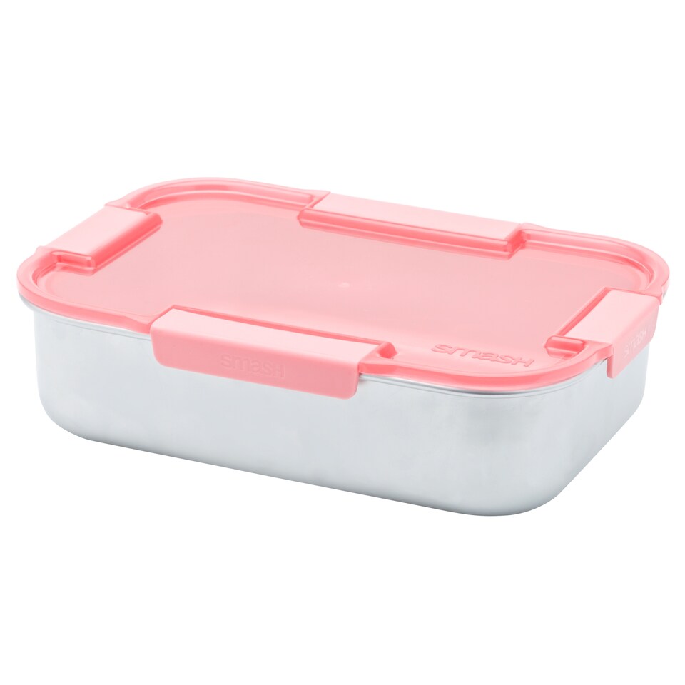 image 1 of Smash Steel Container 1.2L Pink