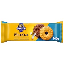 Opavia sušienky Zlaté Kolečka s kokosom polomáčané 146 g