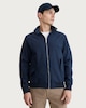 image 1 of Peter Werth High Neck Zip Up Jacket in Navy