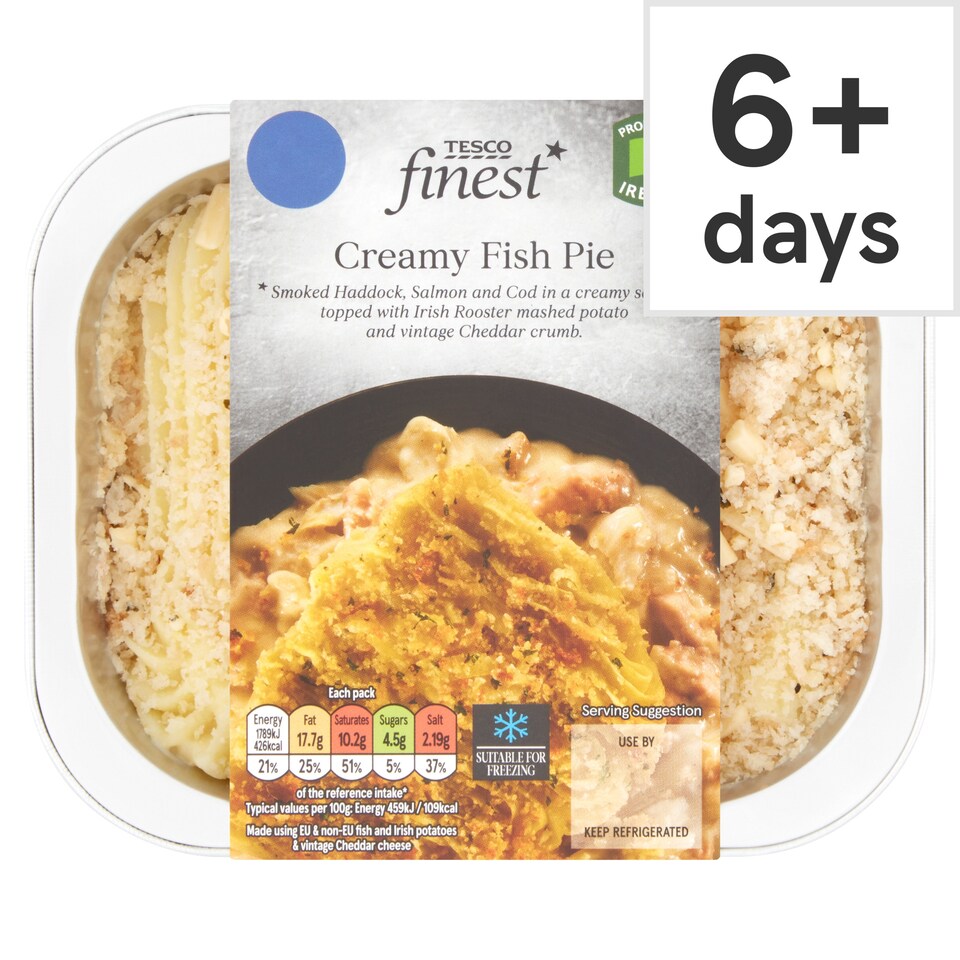 Tesco Finest Creamy Fish Pie 400G