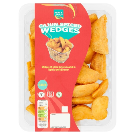 Heat & Enjoy Cajun Spiced Wedges 300G Tesco Groceries