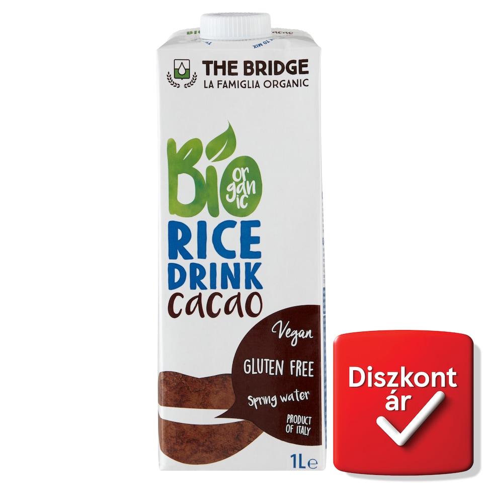 The Bridge BIO UHT gluténmentes kakaós rizsital 1 l