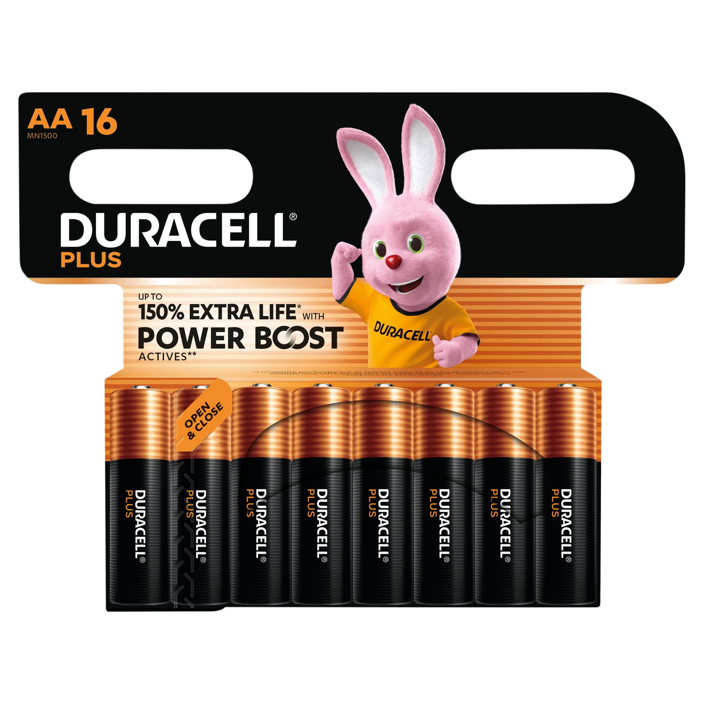 Duracell Plus AA Batteries 16 Pack