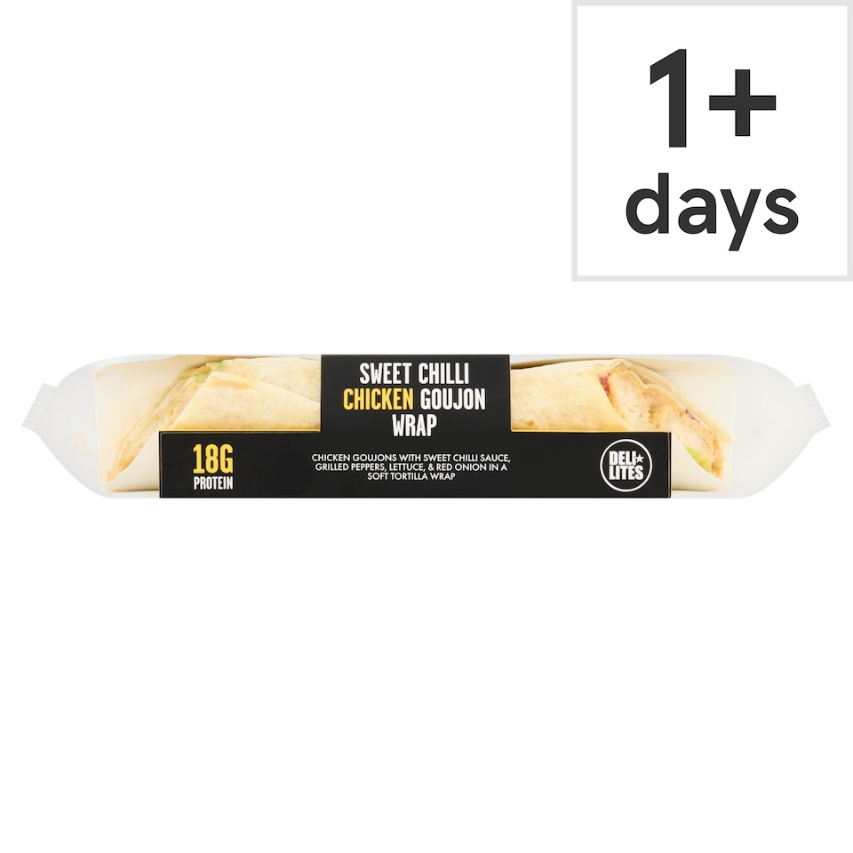 Deli Lites Sweet Chilli Chicken Goujon Wrap 203g