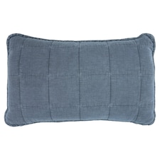 F&F Home Blue Quilted Cushion 30x50cm