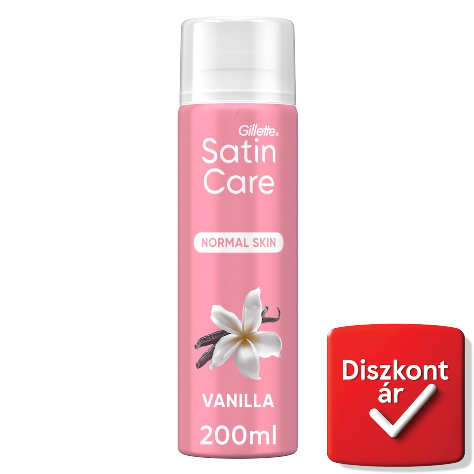 Gillette Satin Care Shave Gel for Women with a touch of Aloe Vera for Sensitive Skin, 200 ml