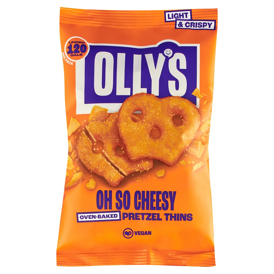 OLLY'S PRETZEL THINS OH SO CHEESY 35G