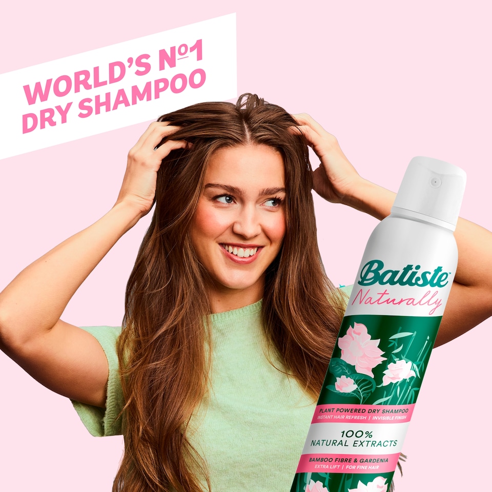 image 1 of Batiste Naturally Dry Shampoo Bamboo Gardenia 200Ml
