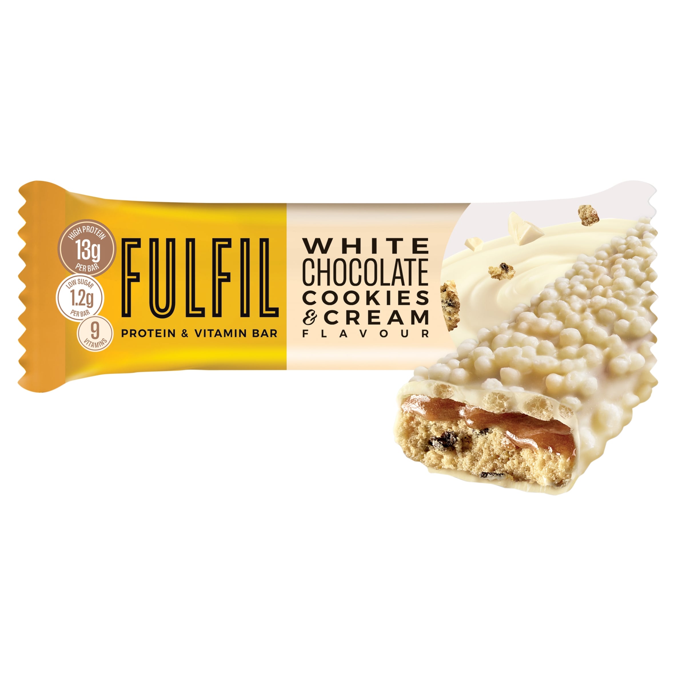 Fulfil White Chocolate Cookies & Cream Vitamin & Protein Bar 40g