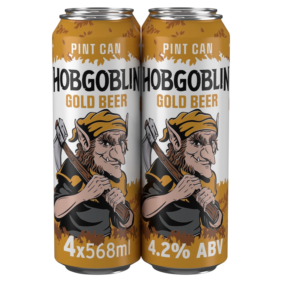image 1 of Hobgoblin Gold Ale Beer Can 4 x 568ml