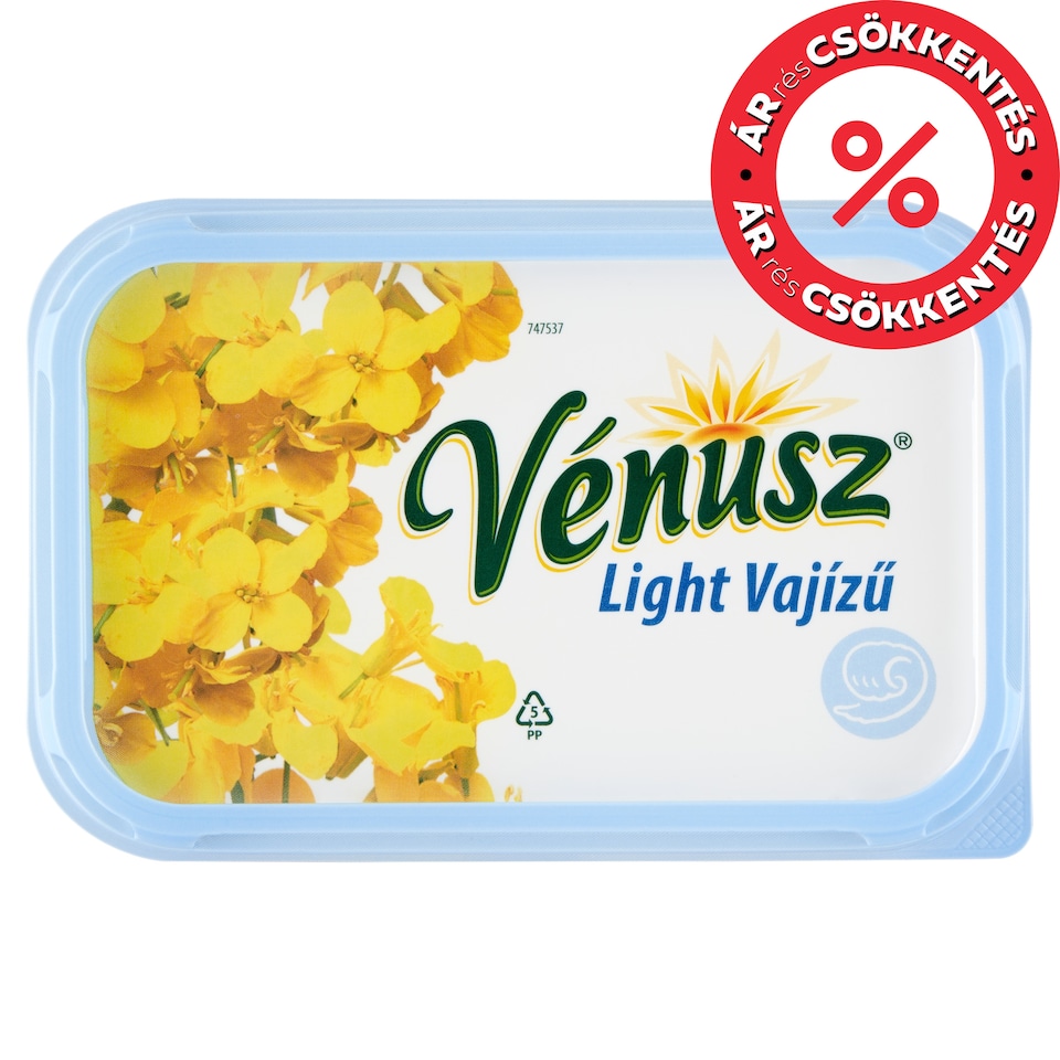 Vénusz Light Vajízű 32% zsírtartalmú margarin 450 g  1. kép
