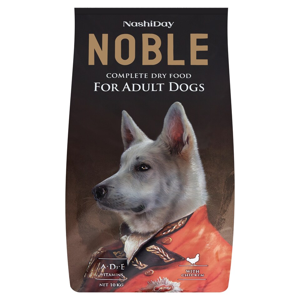 NashiDay Noble Complete Dry Pet Food for Adult Dogs with Poultry 10 kg