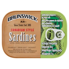 Brunswick Sardines With Hot Peppers 106G
