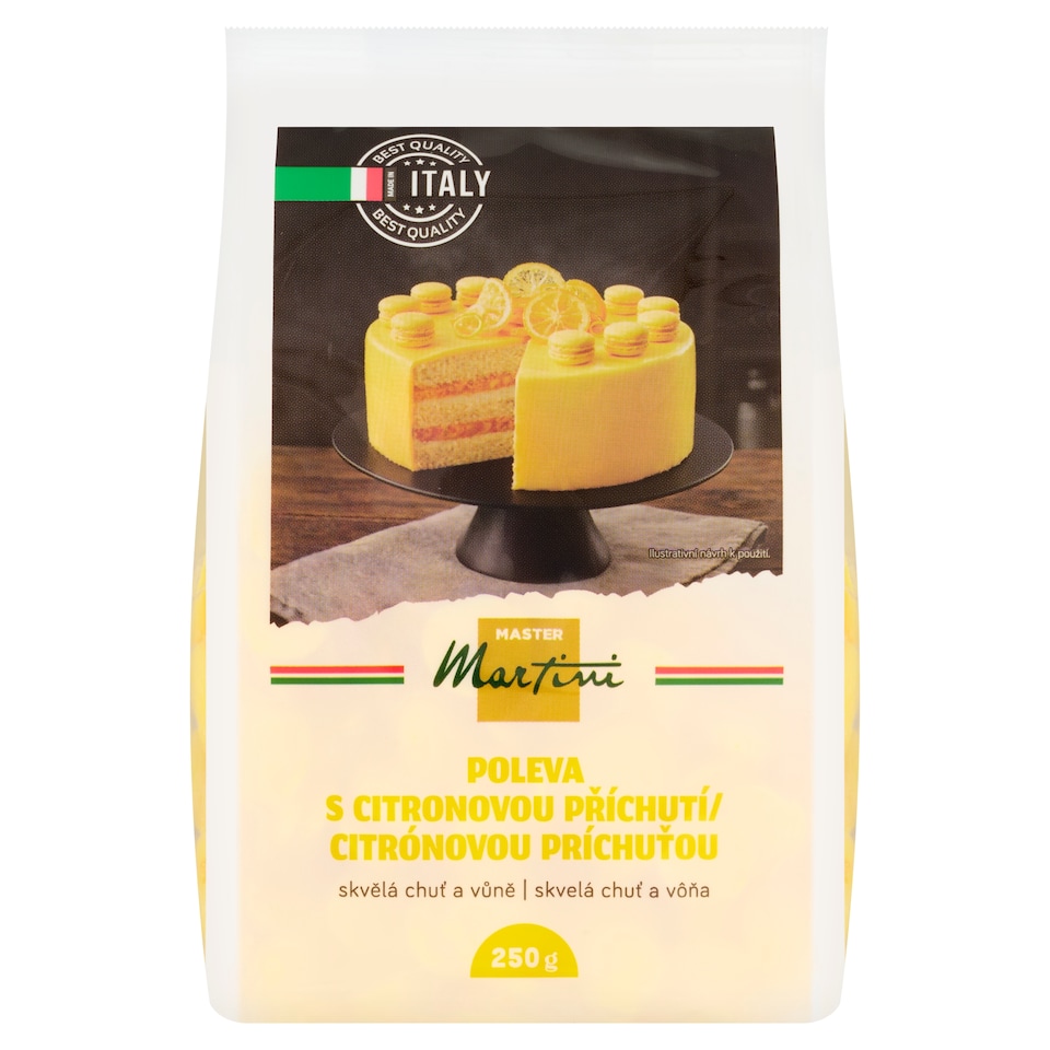 Obrázek 1 pro produkt Master Martini Poleva s citronovou příchutí 250g