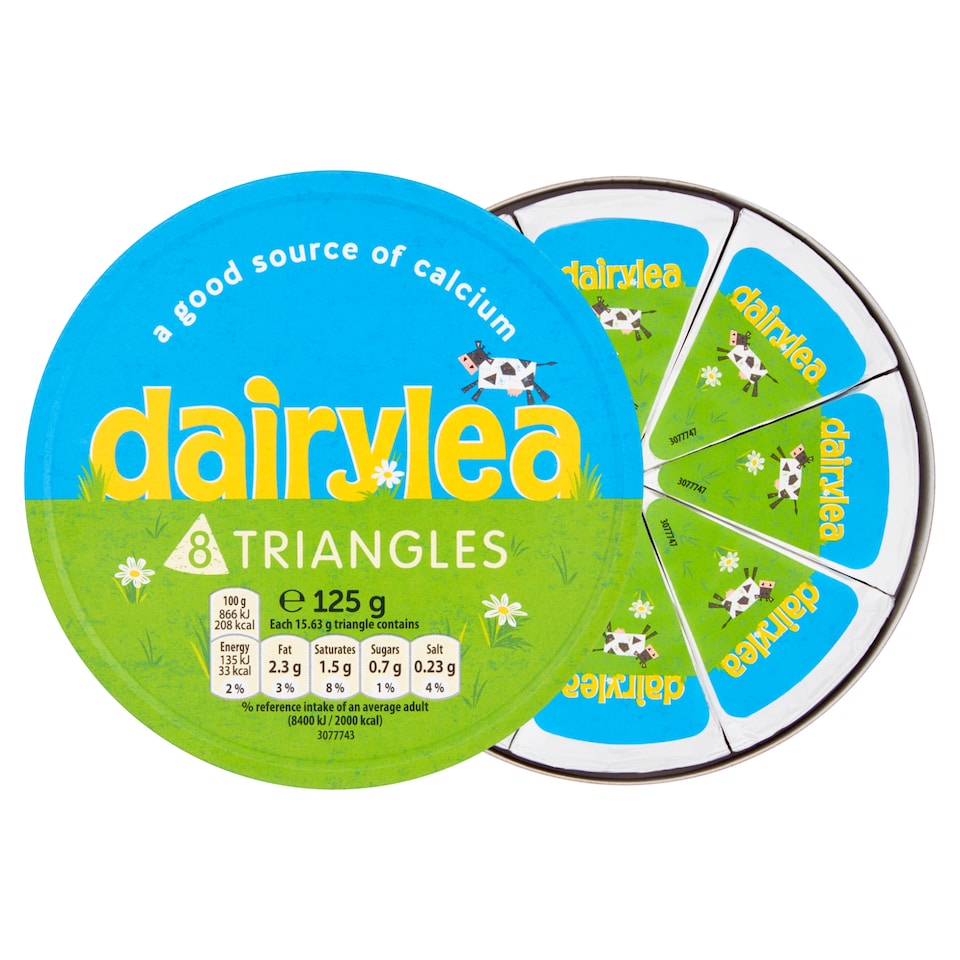 image 1 of Dairylea Cheese Spread Triangles 8 pack 8x15.6G