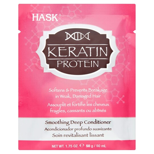 Hask Keratin Protein Deep Conditioner 50Ml Tesco Groceries