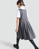 image 3 of F&F School Girls Cotton Rich Bow Detail Pinafore in Grey